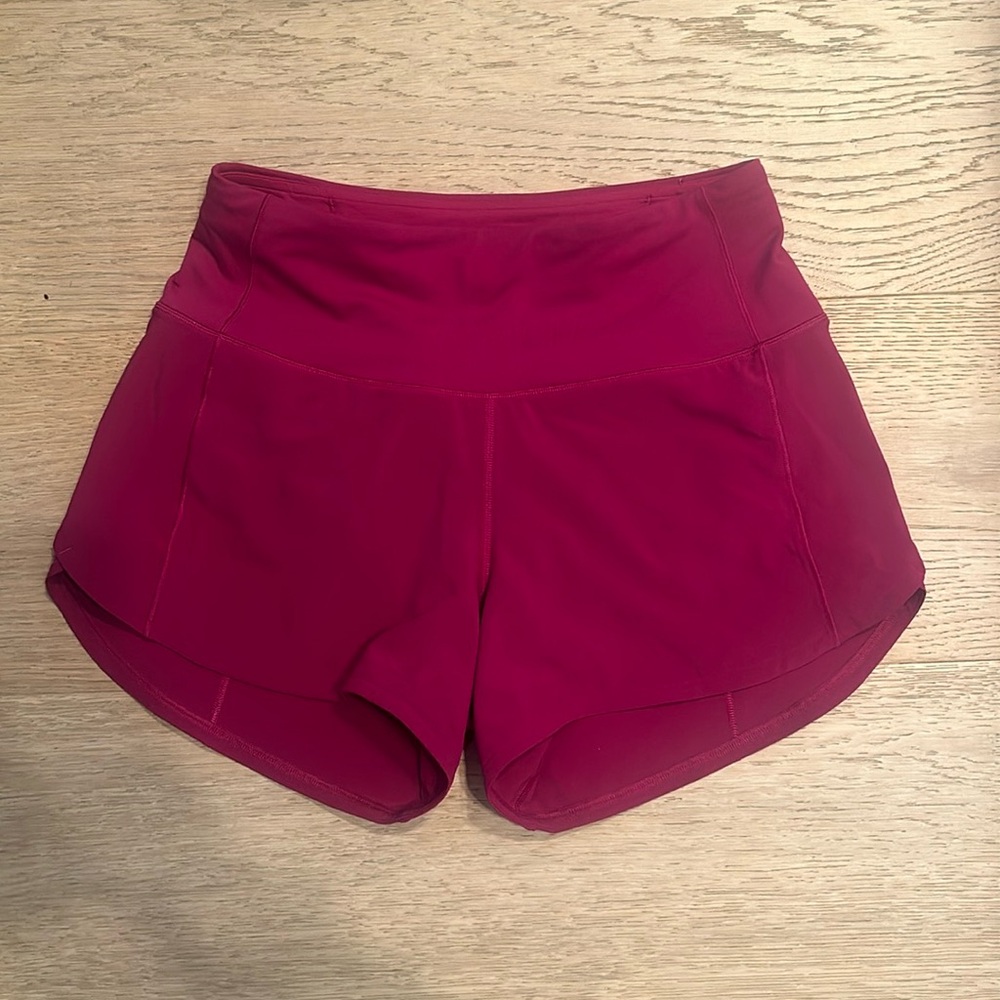 Gently Used Lululemon Speed Up High-Rise Lined Short 4" Size 2